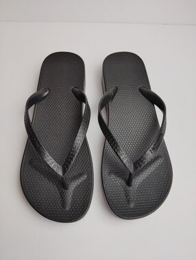 Hotmarzz Women's Black Flip-Flop Sandals - Size 10/11 (41)